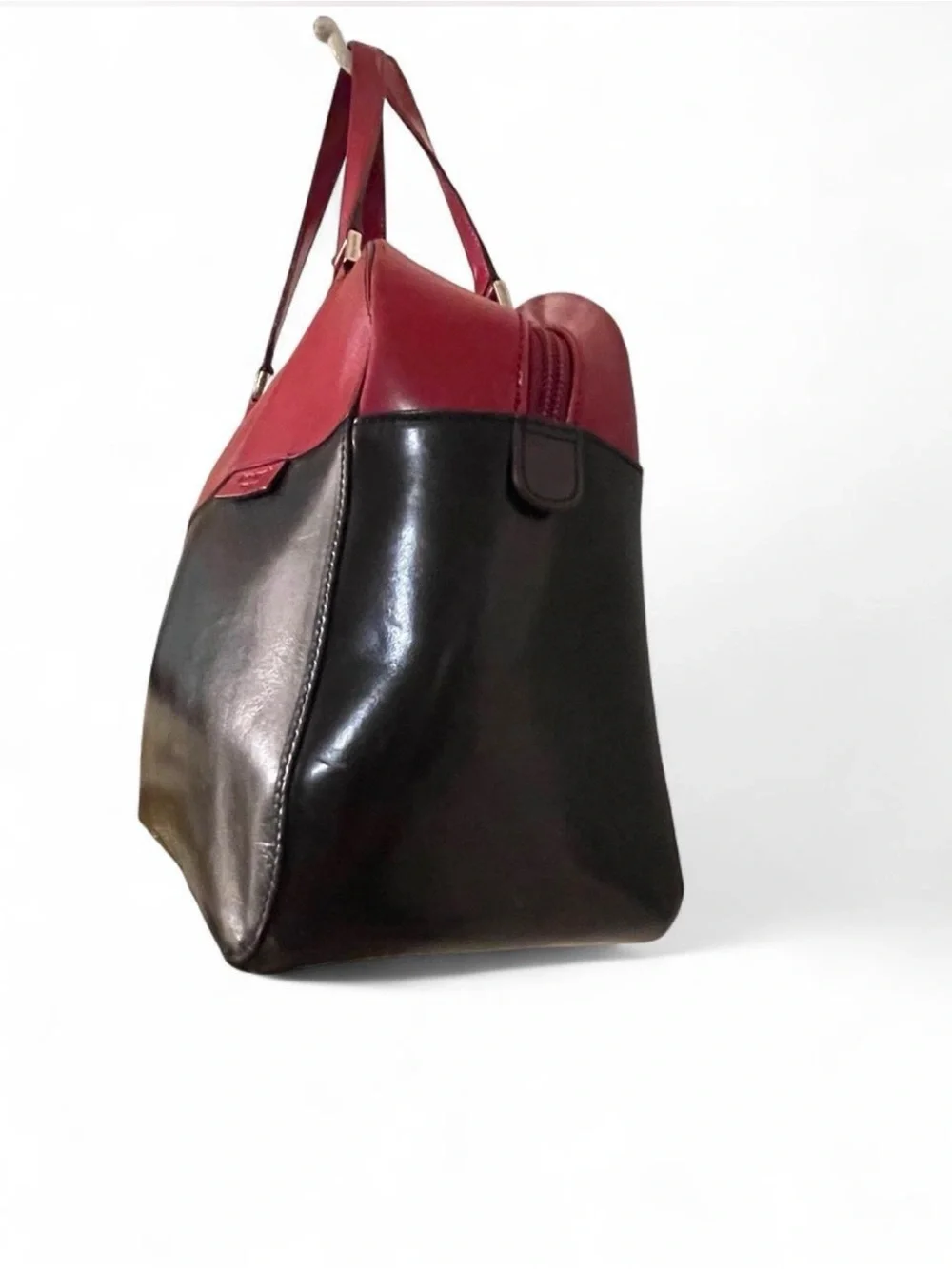 VINTAGE 90s KATE SPADE COLORBLOCK BOWLER BAG Made in Italy❤️🖤